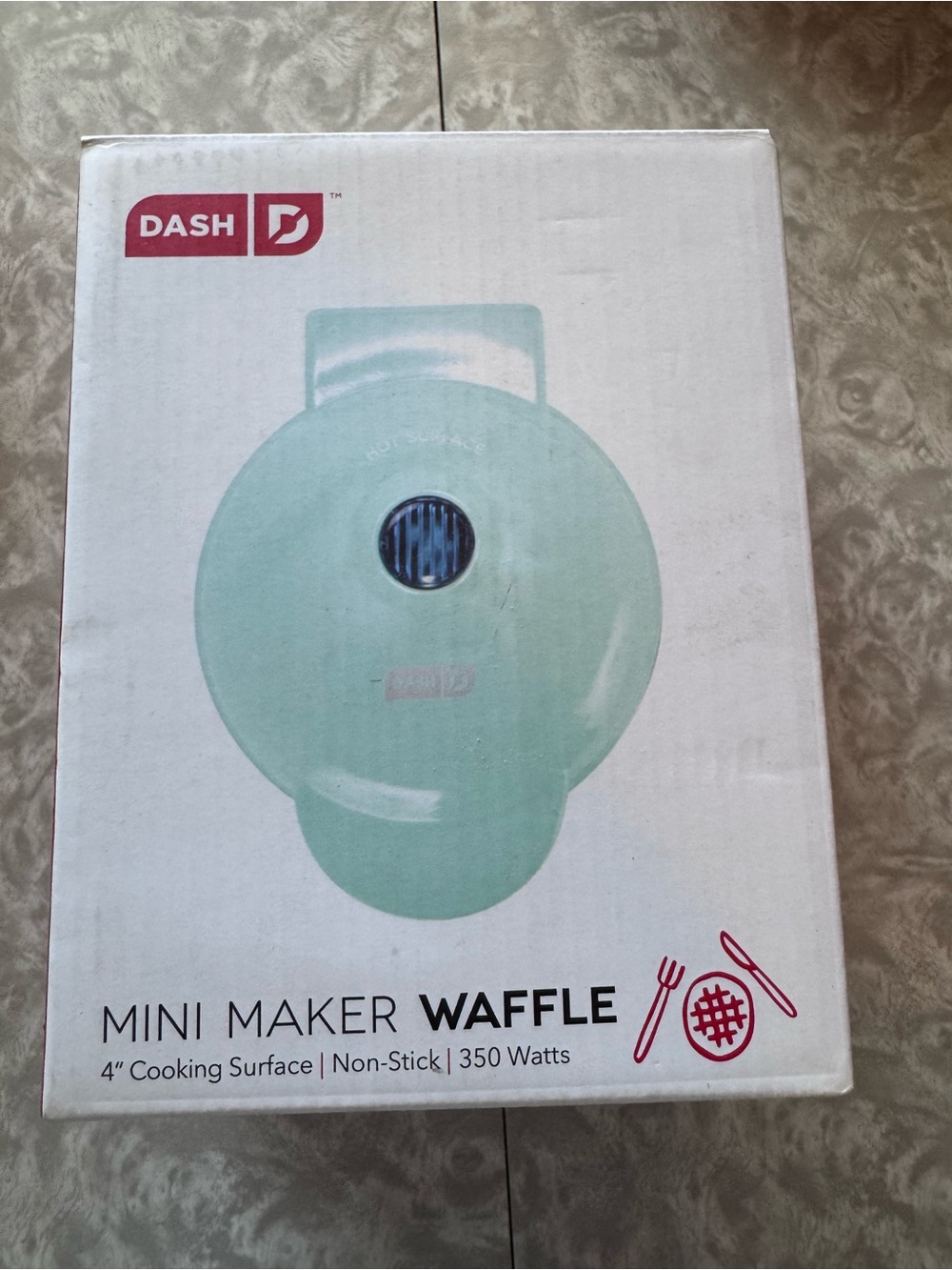 DASH new in box mini waffle maker